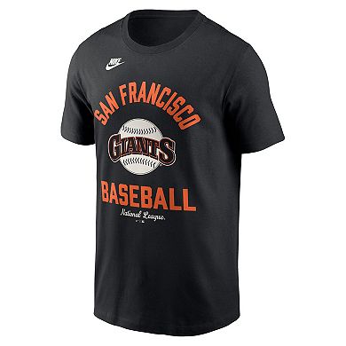Men's Nike Black San Francisco Giants Cooperstown Collection T-Shirt