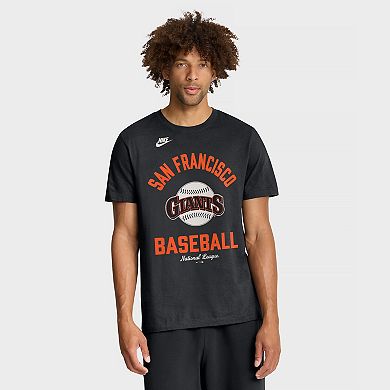 Men's Nike Black San Francisco Giants Cooperstown Collection T-Shirt