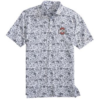 Men's johnnie-O Black Ohio State Buckeyes Tailgater Polo