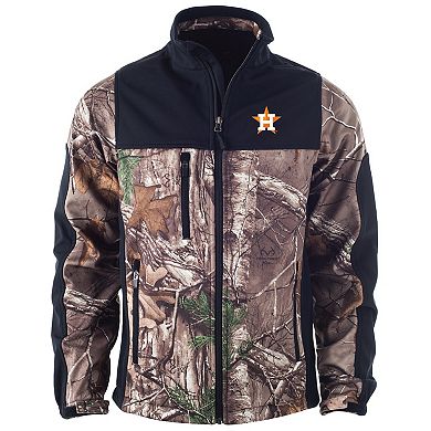 Men's Dunbrooke Camo Houston Astros Hunter Softshell Realtree Full-Zip Jacket