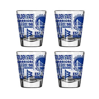 Golden State Warriors 4-Pack 2oz. Shot Glass Set