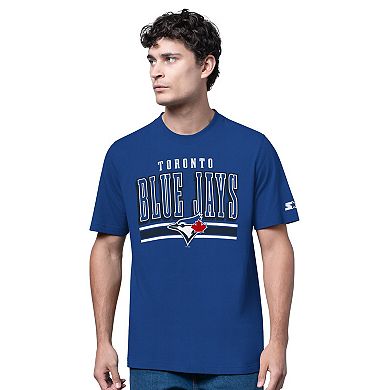 Men's Starter Heather Gray/Royal Toronto Blue Jays Two-Pack Long Sleeve & Short Sleeve T-Shirt Set