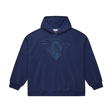 Men's Mitchell & Ness Navy Golden State Warriors Downtown Collection Fleece Hoodie