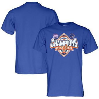 Unisex Blue 84 Royal Boise State Broncos 2025 Mountain West Football Champions T-Shirt