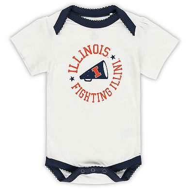 Girls Infant Garb Illinois Fighting Illini Tonya Bodysuit 2-Pack