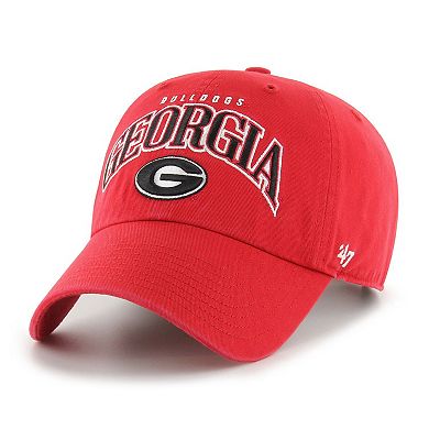 Men's '47 Red Georgia Bulldogs Clean Up Adjustable Hat