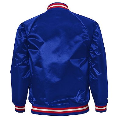 Youth Mitchell & Ness Royal Buffalo Bills Lightweight Full-Snap Satin Jacket