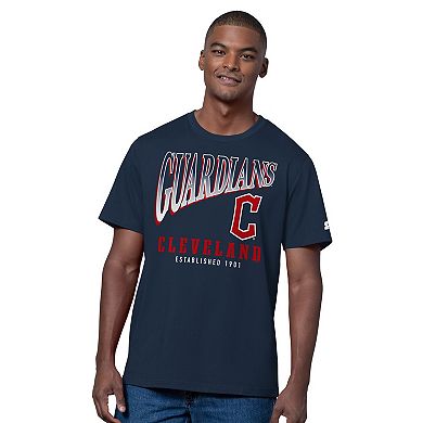 Men's Starter Navy/Heather Gray Cleveland Guardians Two-Pack T-Shirt Set