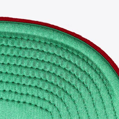 Unisex Mitchell & Ness Cream Cincinnati Reds Vintage Ground Melton Wool Pinstripe Adjustable Hat