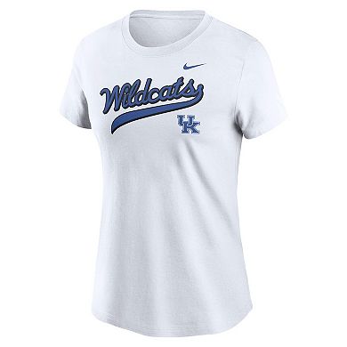 Women's Nike White Kentucky Wildcats Local Script T-Shirt