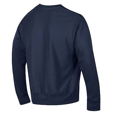 Men's Champion Navy New York Yankees Reverse Weave Chenille Sweatshirt