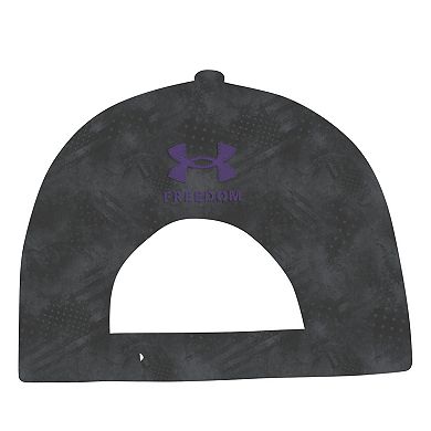 Men's Under Armour Charcoal Northwestern Wildcats Freedom Collection ArmourFuse Snapback Hat