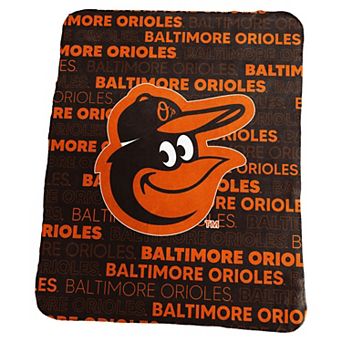 Baltimore Orioles Classic Fleece Throw Blanket
