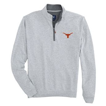 Men's johnnie-O Gray Texas Longhorns Sully Tri-Blend Quarter-Zip Pullover