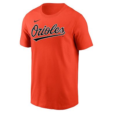 Men's Nike Gunnar Henderson Orange Baltimore Orioles Name & Number T-Shirt