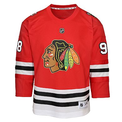 Infant Connor Bedard Red Chicago Blackhawks Home Centennial Replica Jersey