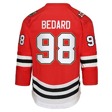 Infant Connor Bedard Red Chicago Blackhawks Home Centennial Replica Jersey