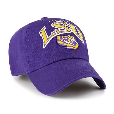 Men's '47 Purple LSU Tigers Clean Up Adjustable Hat