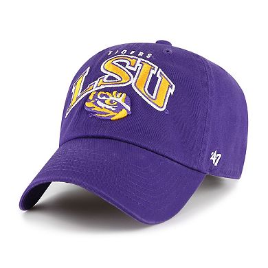 Men's '47 Purple LSU Tigers Clean Up Adjustable Hat