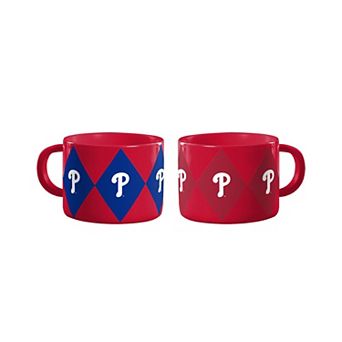 Logo Brands Philadelphia Phillies Two-Pack Diamond Mug Set