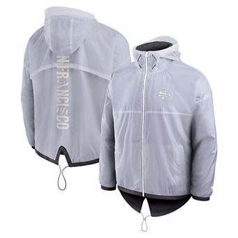 Men's Fanatics White San Francisco 49ers Type Play Down Full-Zip Jacket