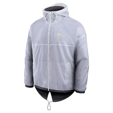 Men's Fanatics White San Francisco 49ers Type Play Down Full-Zip Jacket