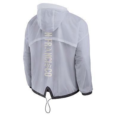 Men's Fanatics White San Francisco 49ers Type Play Down Full-Zip Jacket