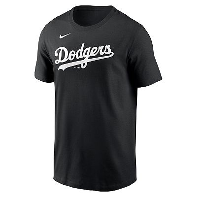 Men's Nike Mookie Betts Black Los Angeles Dodgers Name & Number T