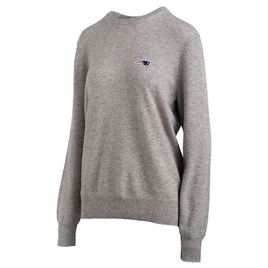 Men's NAADAM Gray New England Patriots Cashmere Sweater