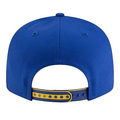 Youth New Era White/Royal Golden State Warriors 2025 NBA Tip Off Split Panel 9FIFTY Snapback Hat