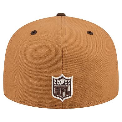 Men's New Era Light Brown/Dark Brown Washington Commanders Two-Tone Walnut 59FIFTY Fitted Hat