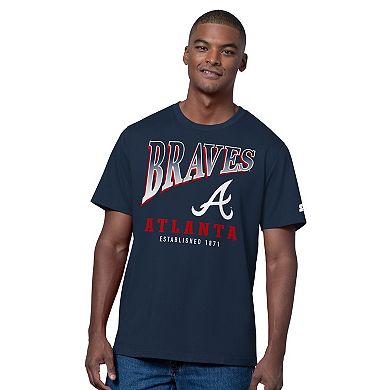 Men's Starter Navy/Heather Gray Atlanta Braves Two-Pack T-Shirt Set