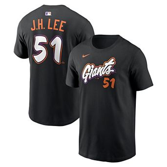 Men's Nike Jung Hoo Lee Black San Francisco Giants City Connect Name & Number T-Shirt
