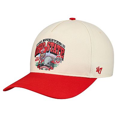 Men's '47 Natural Ohio State Buckeyes Unstructured Hitch Hat
