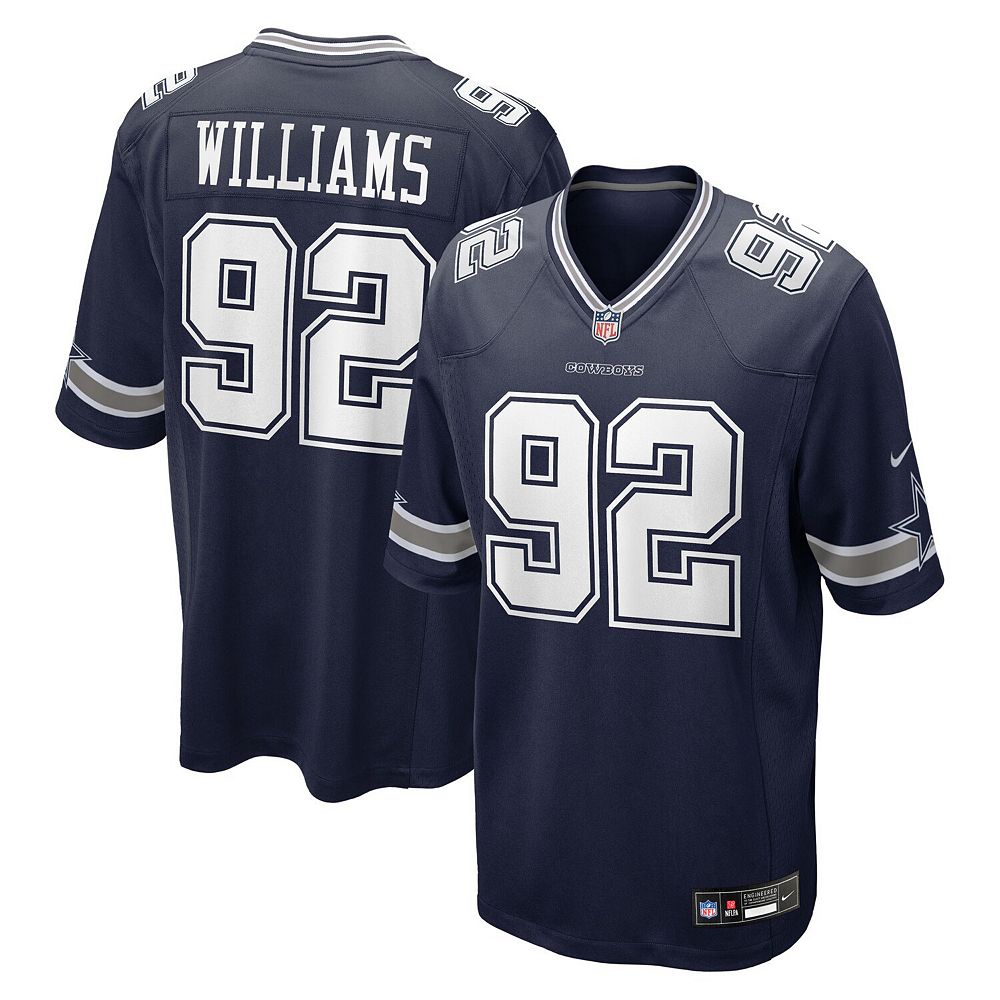 Men's Nike Quinnen Williams Navy Dallas Cowboys Team Game Jersey