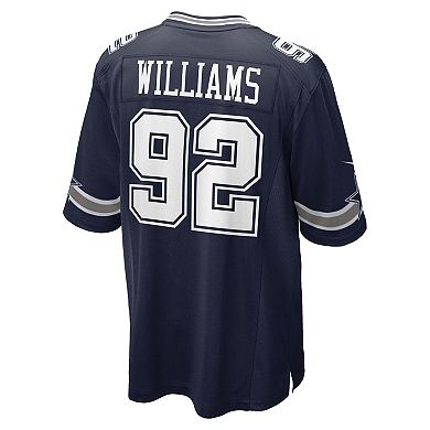 Men's Nike Quinnen Williams Navy Dallas Cowboys Team Game Jersey