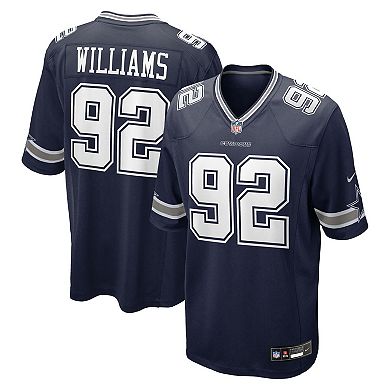 Men's Nike Quinnen Williams Navy Dallas Cowboys Team Game Jersey