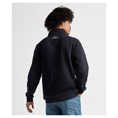 Men's Charles River x New England Patriots Navy Crosswind Quarter-Zip Pullover