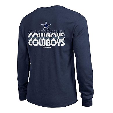 Women's Champion Navy Dallas Cowboys Core Long-Sleeve T-Shirt