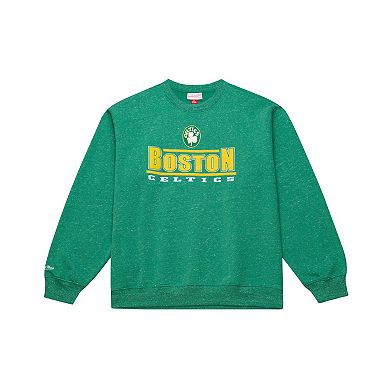 Men's Mitchell & Ness Green Boston Celtics Throw It Back Fleece Sweatshirt