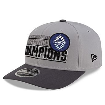 Men's New Era Gray Vancouver Whitecaps FC 2025 MLS Western Conference Champions 9SEVENTY Adjustable Hat