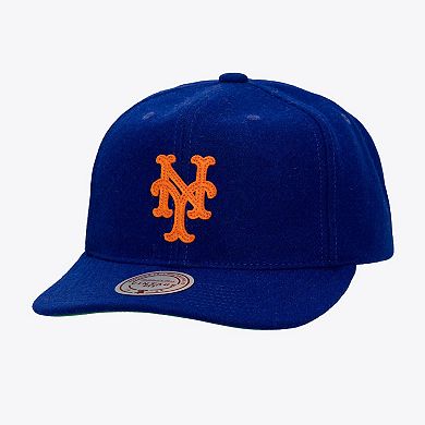 Unisex Blue New York Mets Vintage Fit Melton Wool Adjustable Hat