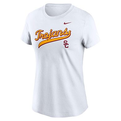 Women's Nike White USC Trojans Local Script T-Shirt