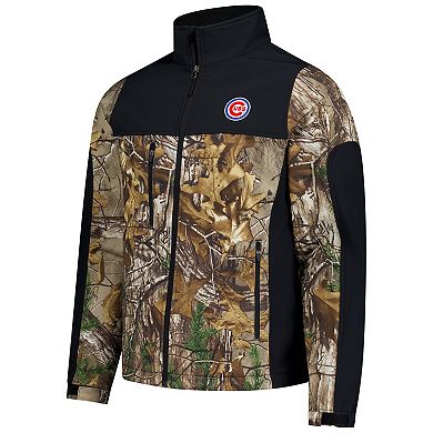 Men's Dunbrooke Camo Chicago Cubs Hunter Softshell Realtree Full-Zip Jacket