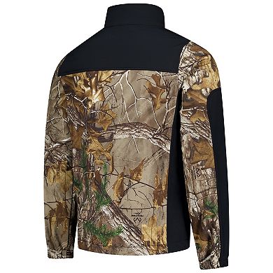Men's Dunbrooke Camo Chicago Cubs Hunter Softshell Realtree Full-Zip Jacket