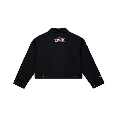Women's Mitchell & Ness Black Cleveland Cavaliers Full-Zip Mechanic Jacket