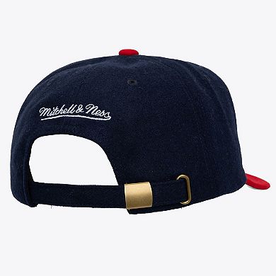 Men's Navy Atlanta Braves Vintage Fit Melton Wool Adjustable Hat