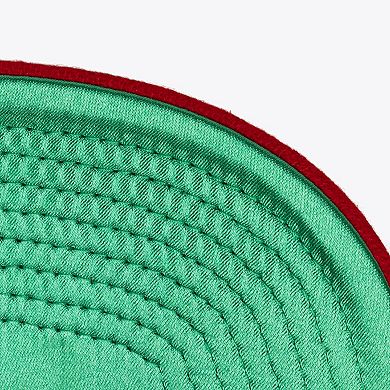 Unisex Mitchell & Ness Cream Boston Red Sox Vintage Ground Melton Wool Pinstripe Adjustable Hat