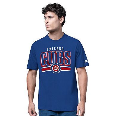 Men's Starter Heather Gray/Royal Chicago Cubs Two-Pack Long Sleeve & Short Sleeve T-Shirt Set