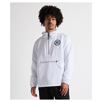 Men's Charles River x New England Patriots White Pack-N-Go Half-Zip Hoodie